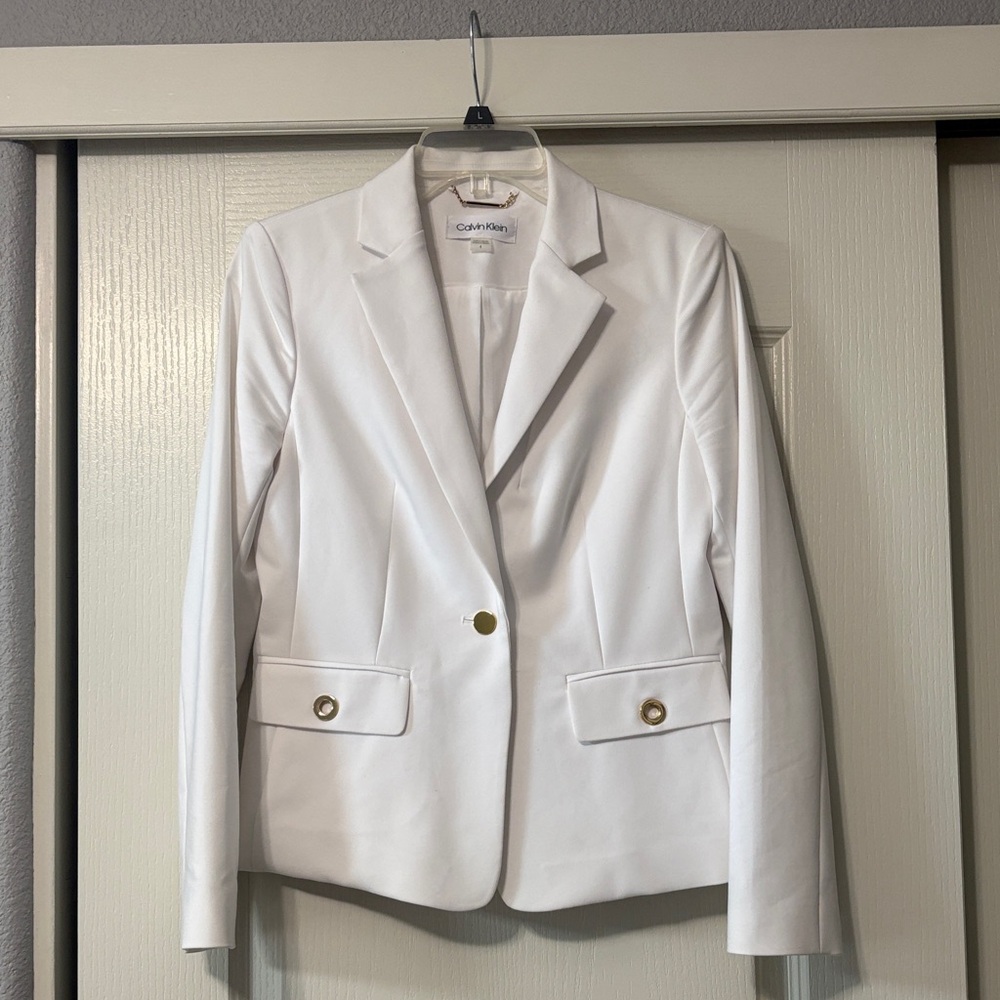 Calvin Klein Women's Classic White Blazer